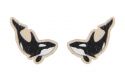 Wooden Earrings Orca
