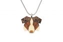Wooden pendant Australian Shepherd Pendant