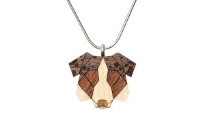 Wooden pendant Australian Shepherd Pendant
