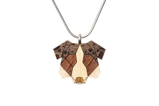 Wooden pendant Australian Shepherd Pendant