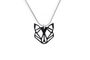 Wooden pendant Black Foxy Pendant