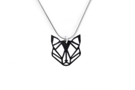 Wooden pendant Black Foxy Pendant
