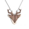 Wooden pendant Deer Pendant
