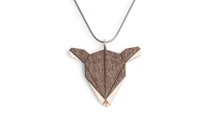 Wooden pendant Doe Pendant