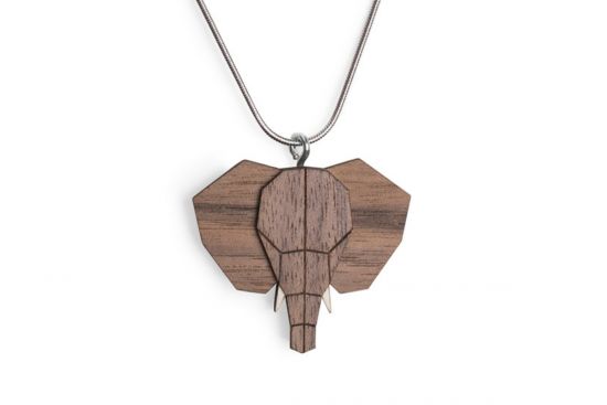 Wooden pendant Elephant Pendant