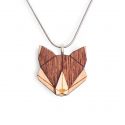 Wooden pendant Fox Pendant