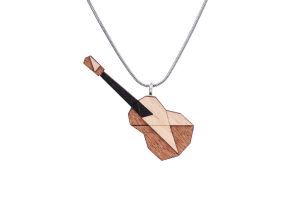 Wooden pendant Guitar Pendant