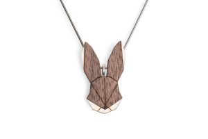 Wooden pendant Hare Pendant