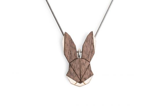 Wooden pendant Hare Pendant