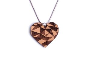 Wooden pendant Love Pendant