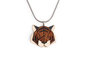 Wooden pendant Tiger Pendant