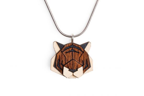 Wooden pendant Tiger Pendant