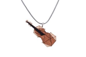 Wooden pendant Violin Pendant