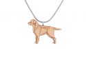 Wooden pendant Walking Labrador Pendant
