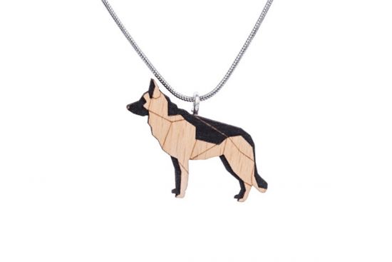 Wooden pendant Walking Shepherd Pendant