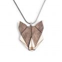 Wooden pendant Wolf Pendant