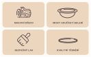 Stand with two bowls  for dogs LINEA L – Oak wood