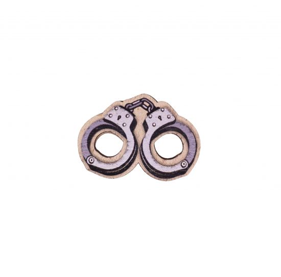 Handcuffs Brooch