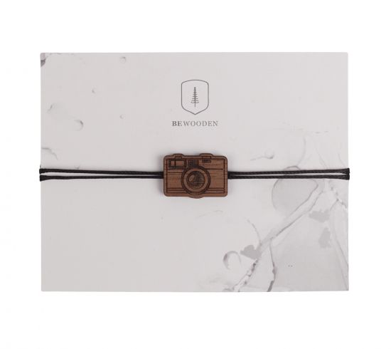 Camera wooden bracelet