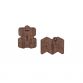 Wooden brooch 2 in 1 Brooch Bacpack + Map