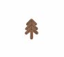 Wooden brooch 2 in 1 Brooch Cone + Tree