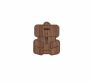 Wooden brooch 2 in 1 Brooch Bacpack + Map