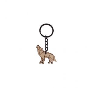 Walking Wolf Keyring