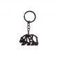 Black Walking Bear Keyring