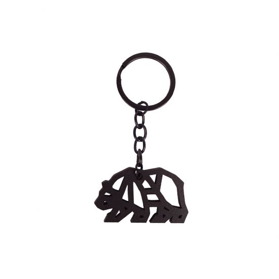 Black Walking Bear Keyring Black Walking Bear Keyring