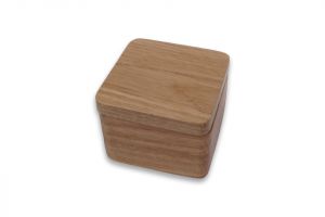 Small Wooden Jewelry Box with Lid