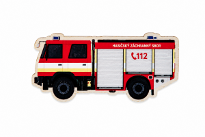Tatra Fire Truck Wooden Magnet