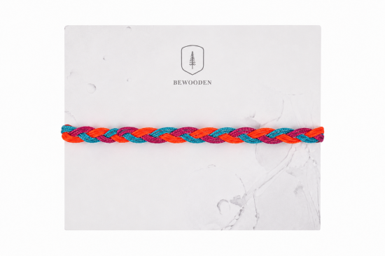 Braided Cord Bracelet Tropical  