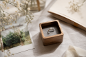 Small Wooden Jewelry Box with Lid