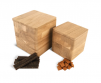 Wooden square container with seal