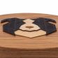 Solid Wood Border Collie Decoration