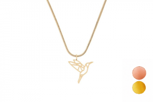Metal pendant Bird Steel Pendant Metal pendant Bird Steel Pendant