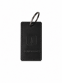 Leather keyring with wooden logo