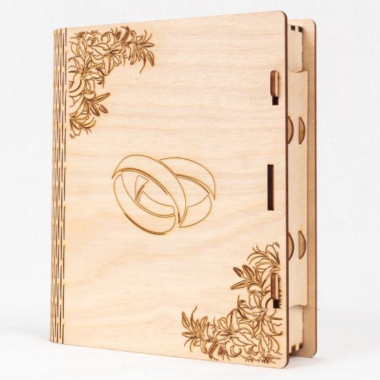 Engraved Wedding Wooden Envelope Engraved Wedding Wooden Envelope