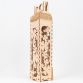 Wooden Wine Box with Four-Leaf Clovers