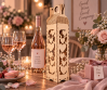 Wooden Wine Box with Hearts