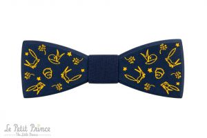 Wooden Bow Tie Blue The Little Prince 