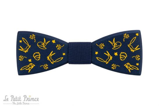 Wooden Bow Tie Blue The Little Prince 