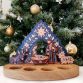 Wooden Candle Holder with Interchangeable Figurines