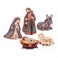 Wooden Candle Holder with Interchangeable Figurines